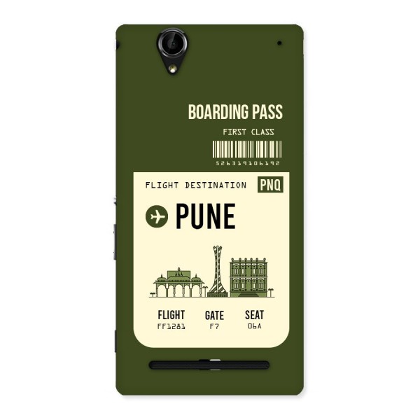Pune Boarding Pass Back Case for Sony Xperia T2