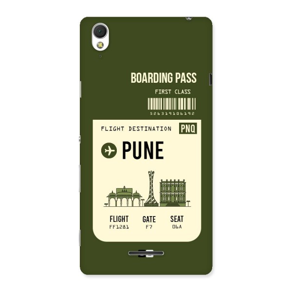 Pune Boarding Pass Back Case for Sony Xperia T3