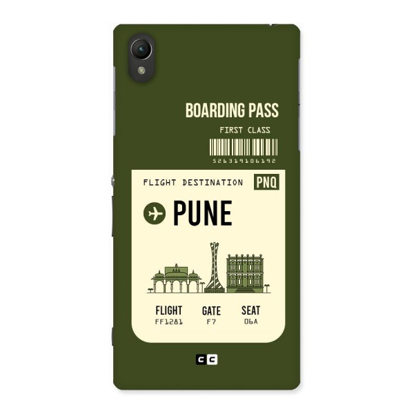 Pune Boarding Pass Back Case for Sony Xperia Z1
