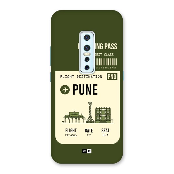 Pune Boarding Pass Back Case for Vivo V17 Pro