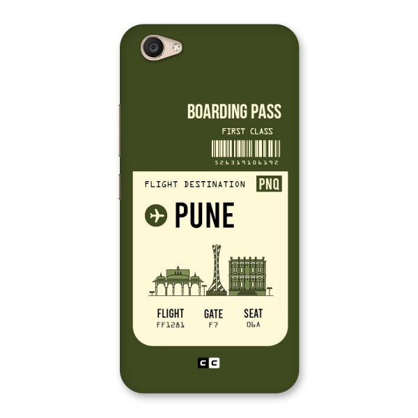 Pune Boarding Pass Back Case for Vivo V5 Plus