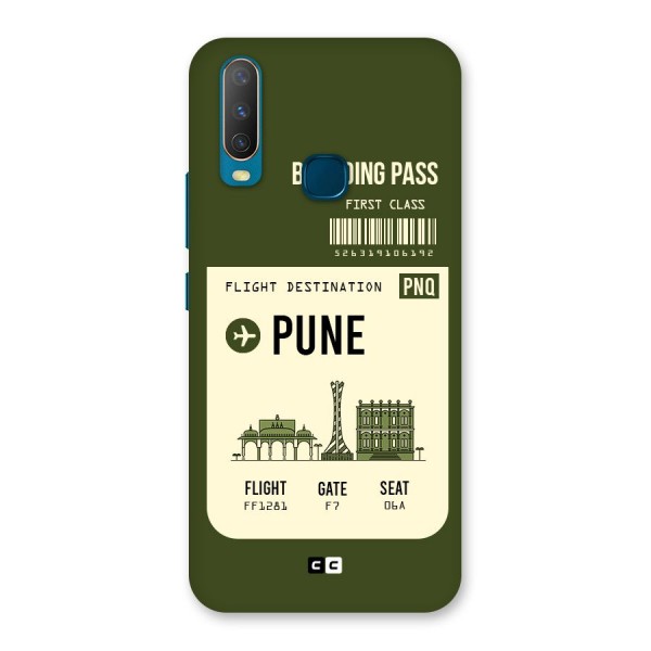 Pune Boarding Pass Back Case for Vivo Y17