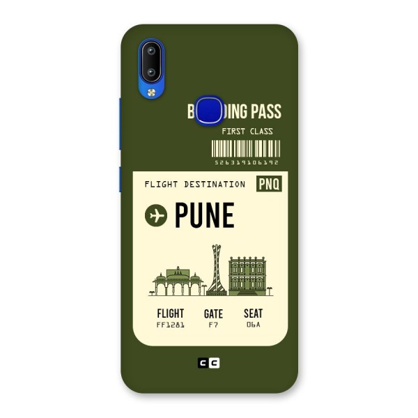 Pune Boarding Pass Back Case for Vivo Y91