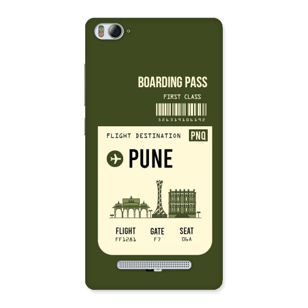 Pune Boarding Pass Back Case for Xiaomi Mi4i