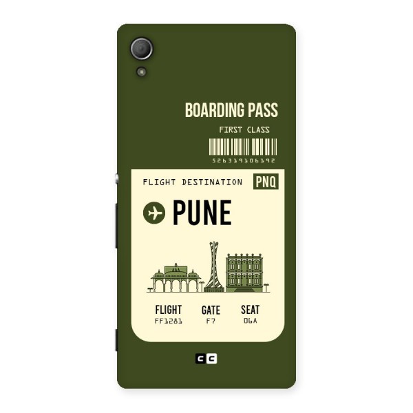 Pune Boarding Pass Back Case for Xperia Z3 Plus