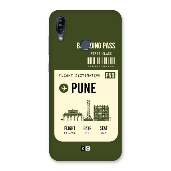 Pune Boarding Pass Back Case for Zenfone Max M2