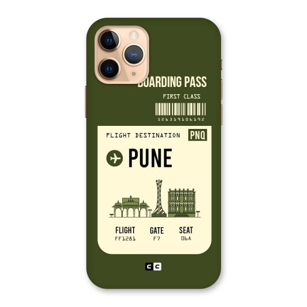 Pune Boarding Pass Back Case for iPhone 11 Pro