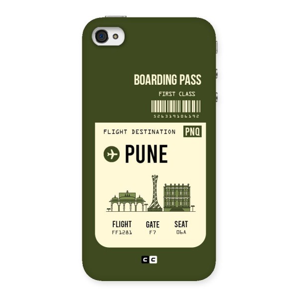 Pune Boarding Pass Back Case for iPhone 4 4s