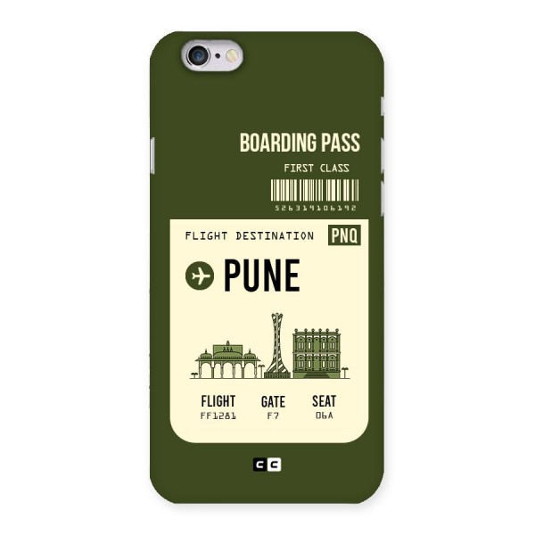 Pune Boarding Pass Back Case for iPhone 6 6S