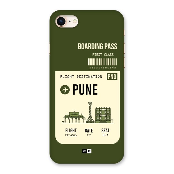 Pune Boarding Pass Back Case for iPhone 8