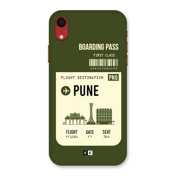 Pune Boarding Pass Back Case for iPhone XR
