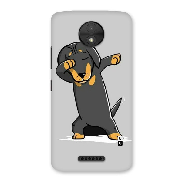 Puppy Dab Back Case for Moto C