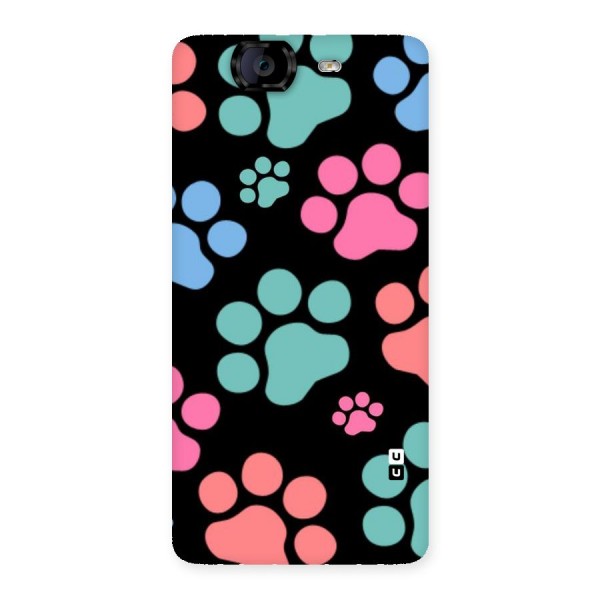 Puppy Paws Back Case for Canvas Knight A350