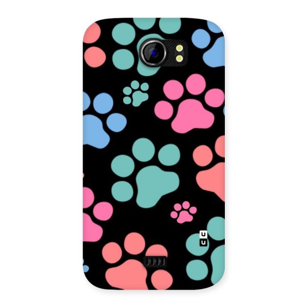 Puppy Paws Back Case for Micromax Canvas 2 A110