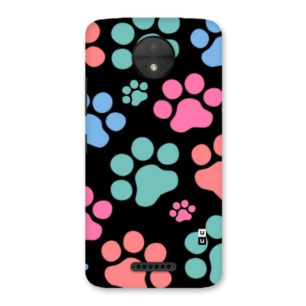 Puppy Paws Back Case for Moto C