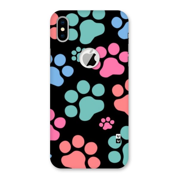 Puppy Paws Back Case for iPhone X Logo Cut