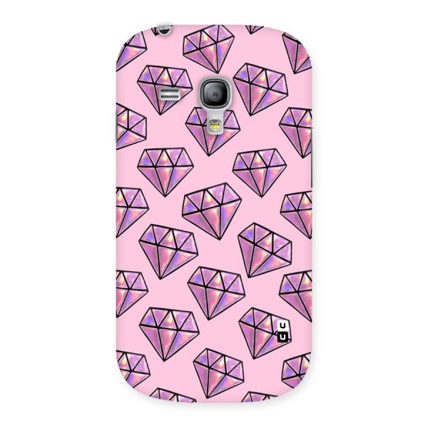 Purple Diamond Designs Back Case for Galaxy S3 Mini