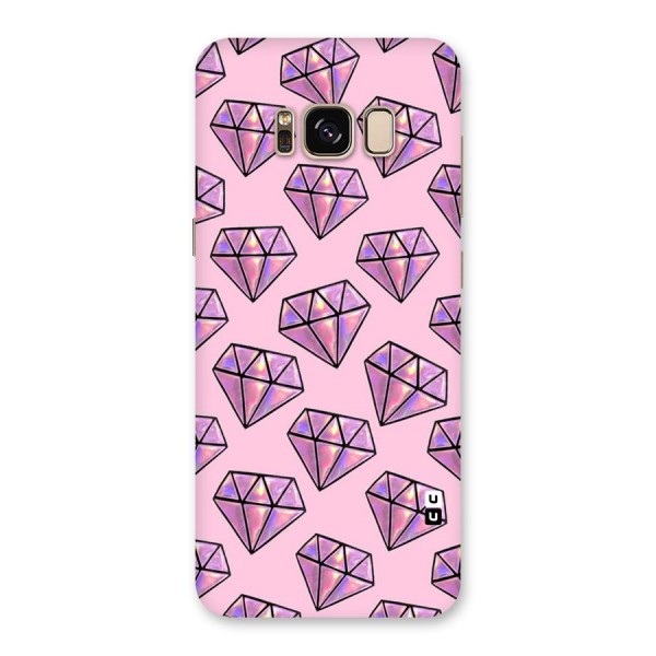 Purple Diamond Designs Back Case for Galaxy S8