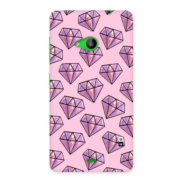 Purple Diamond Designs Back Case for Lumia 535