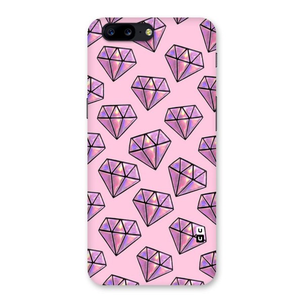 Purple Diamond Designs Back Case for OnePlus 5