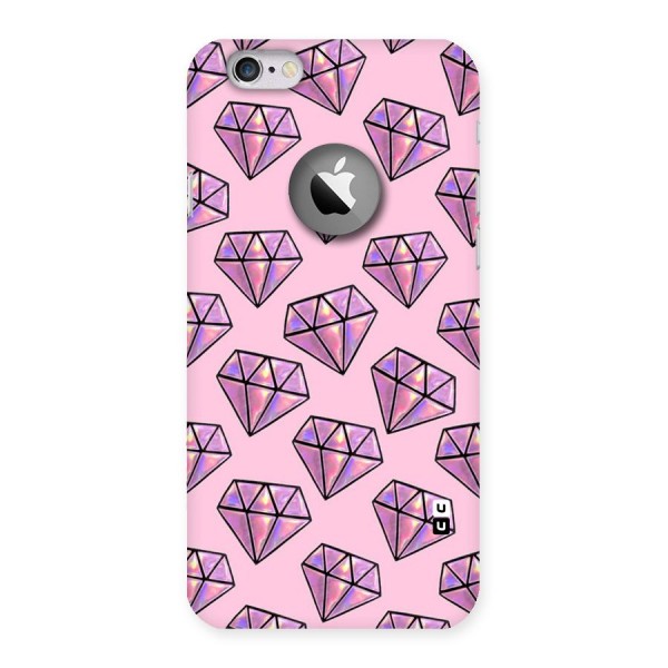 Purple Diamond Designs Back Case for iPhone 6 Logo Cut