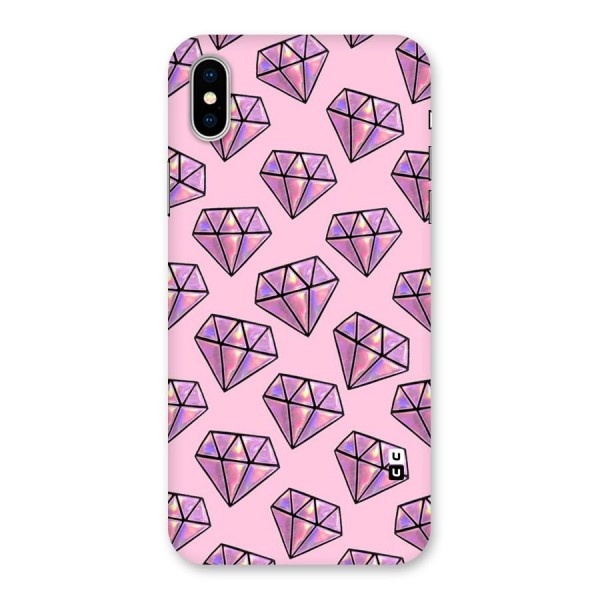 Purple Diamond Designs Back Case for iPhone X