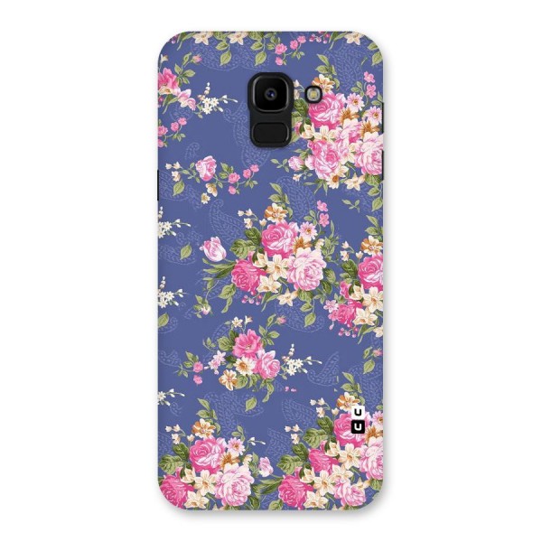 Purple Pink Floral Back Case for Galaxy J6