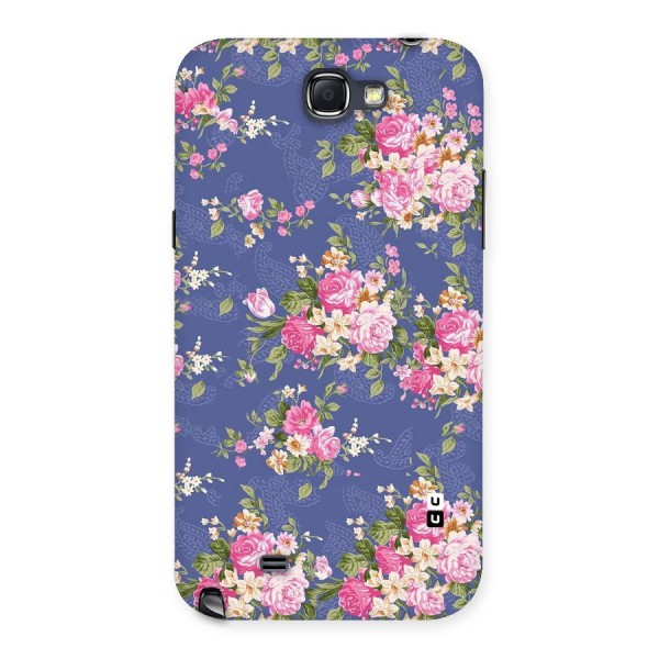 Purple Pink Floral Back Case for Galaxy Note 2