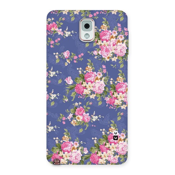 Purple Pink Floral Back Case for Galaxy Note 3