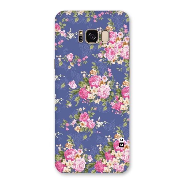 Purple Pink Floral Back Case for Galaxy S8 Plus