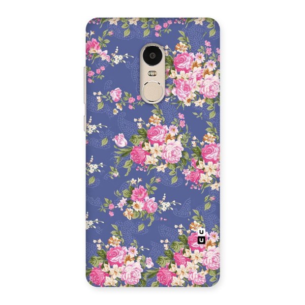 Purple Pink Floral Back Case for Xiaomi Redmi Note 4