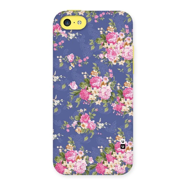 Purple Pink Floral Back Case for iPhone 5C