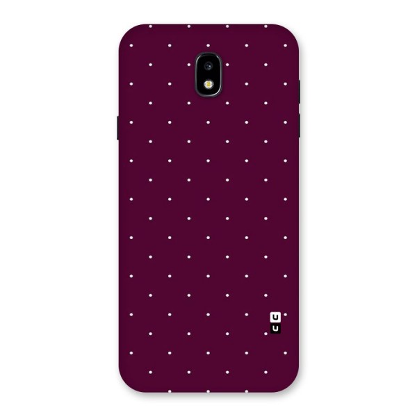 Purple Polka Back Case for Galaxy J7 Pro