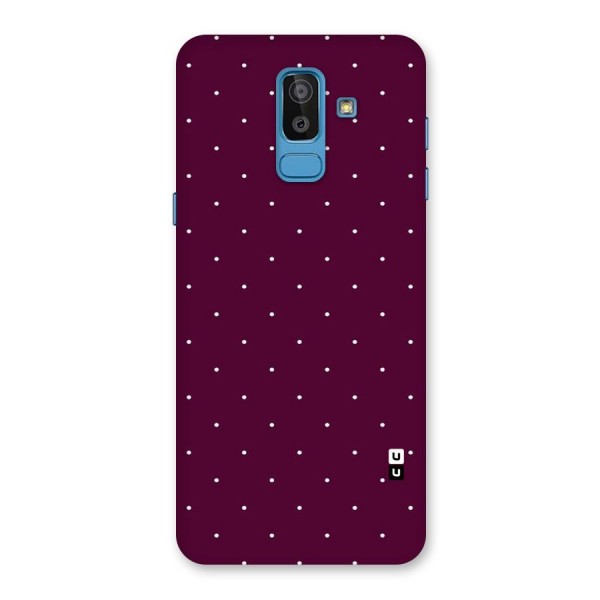 Purple Polka Back Case for Galaxy J8