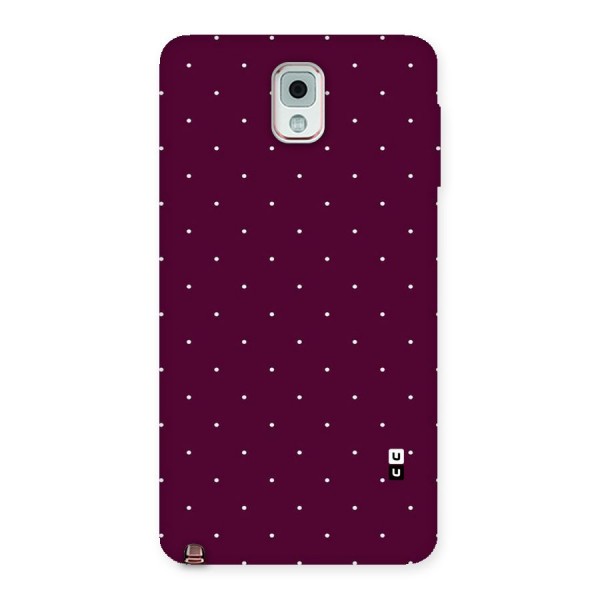 Purple Polka Back Case for Galaxy Note 3