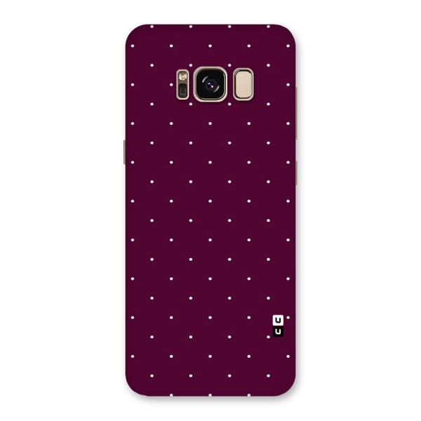 Purple Polka Back Case for Galaxy S8