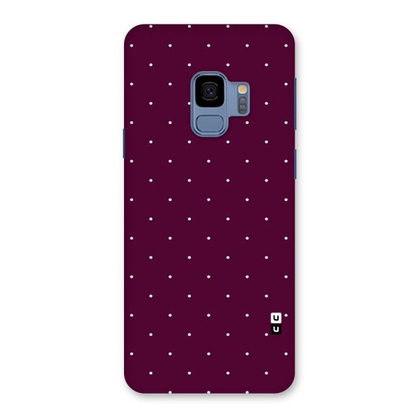 Purple Polka Back Case for Galaxy S9