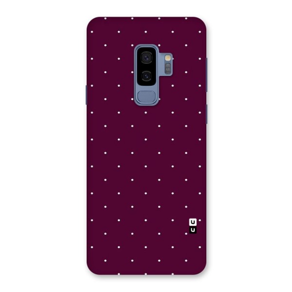 Purple Polka Back Case for Galaxy S9 Plus