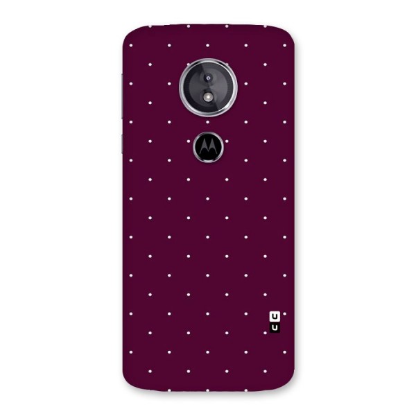 Purple Polka Back Case for Moto E5
