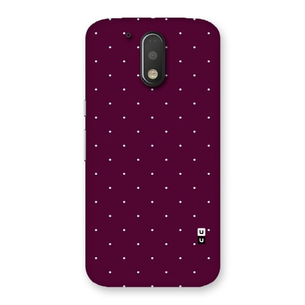 Purple Polka Back Case for Motorola Moto G4