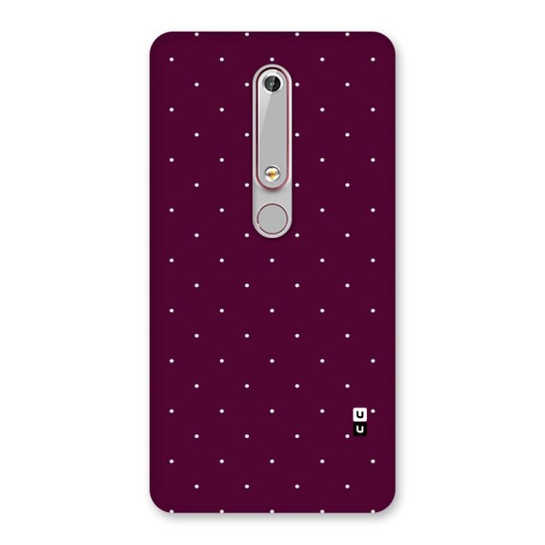 Purple Polka Back Case for Nokia 6.1