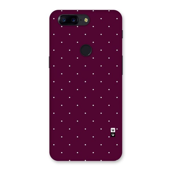 Purple Polka Back Case for OnePlus 5T