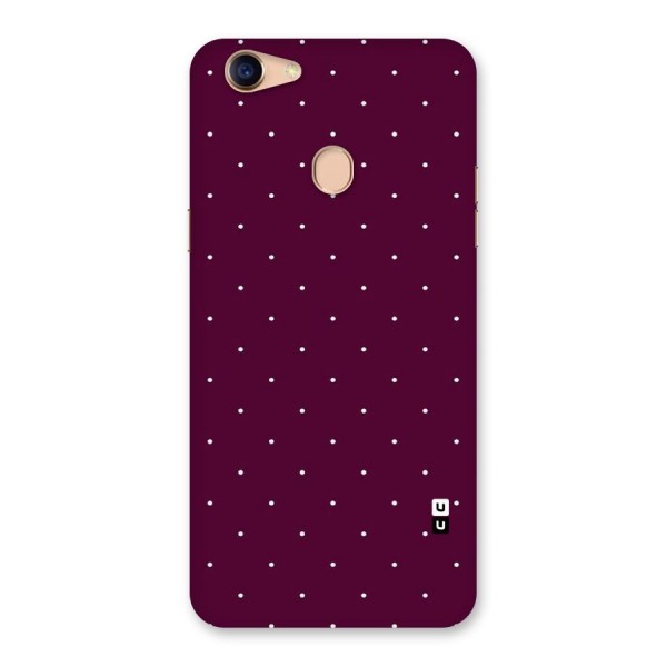 Purple Polka Back Case for Oppo F5