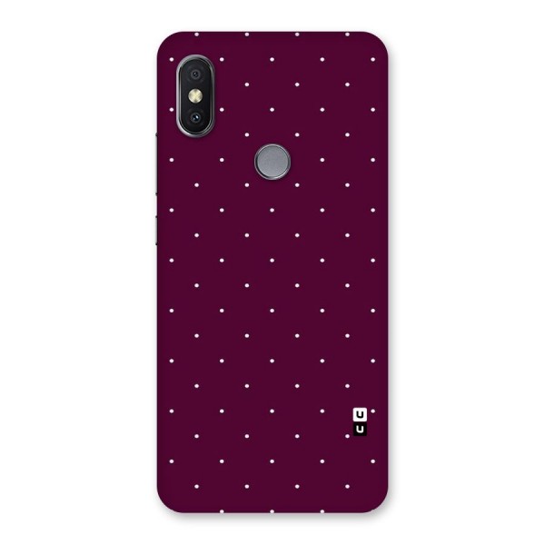 Purple Polka Back Case for Redmi Y2