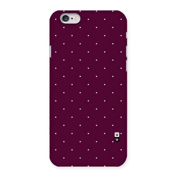 Purple Polka Back Case for iPhone 6 6S