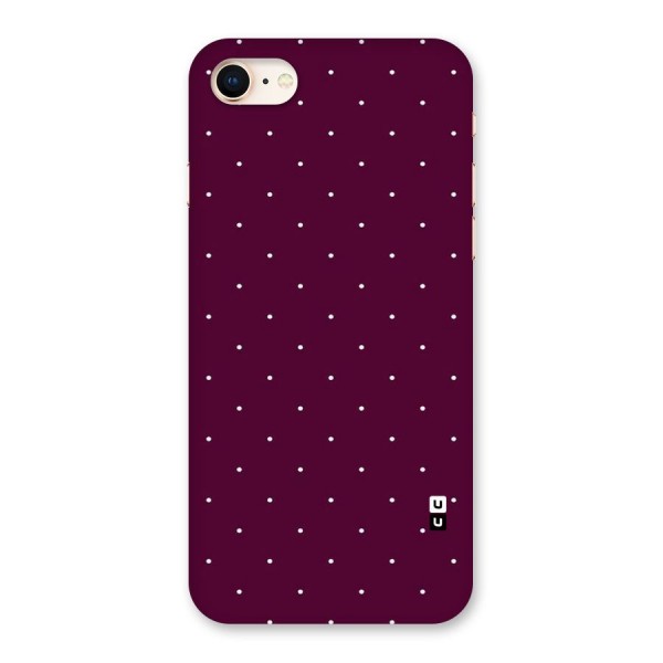 Purple Polka Back Case for iPhone 8