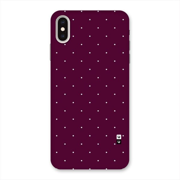 Purple Polka Back Case for iPhone XS Max