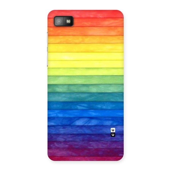 Rainbow Colors Stripes Back Case for Blackberry Z10