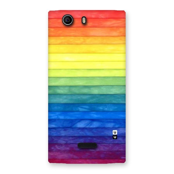 Rainbow Colors Stripes Back Case for Canvas Nitro 2 E311