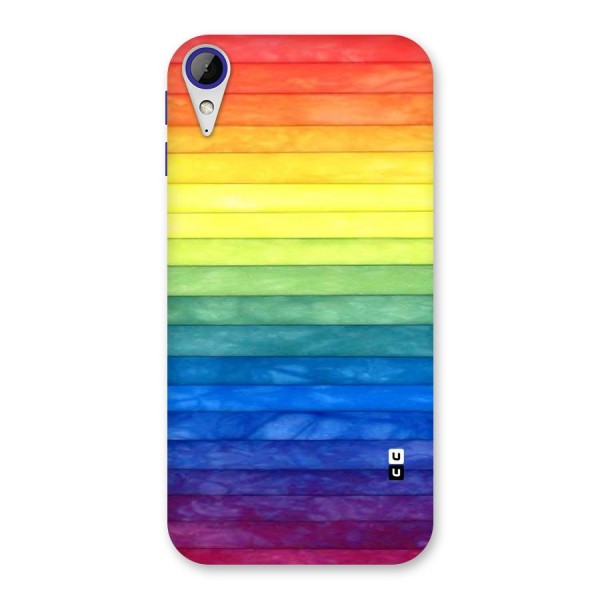 Rainbow Colors Stripes Back Case for Desire 830